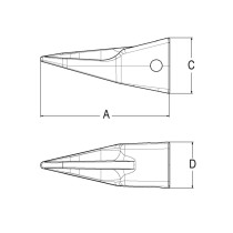 ząb_j550_typu_tiger_long_koparkowy