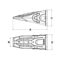 ząb_j350_unik_wzmocniony_koparkowy