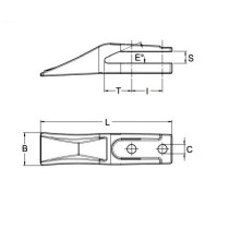 ząb_komatsu_monoblock