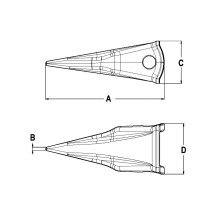 ząb_typu_sharp_komatsu_sh4