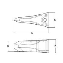 ząb_skalny_komatsu_sk4