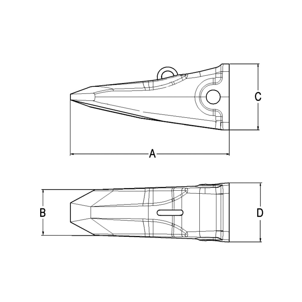 ząb_typu_rock_penetration_komatsu_skp2