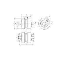rolka_jezdna_hitachi_ex75_ur_jednokrawędziowa