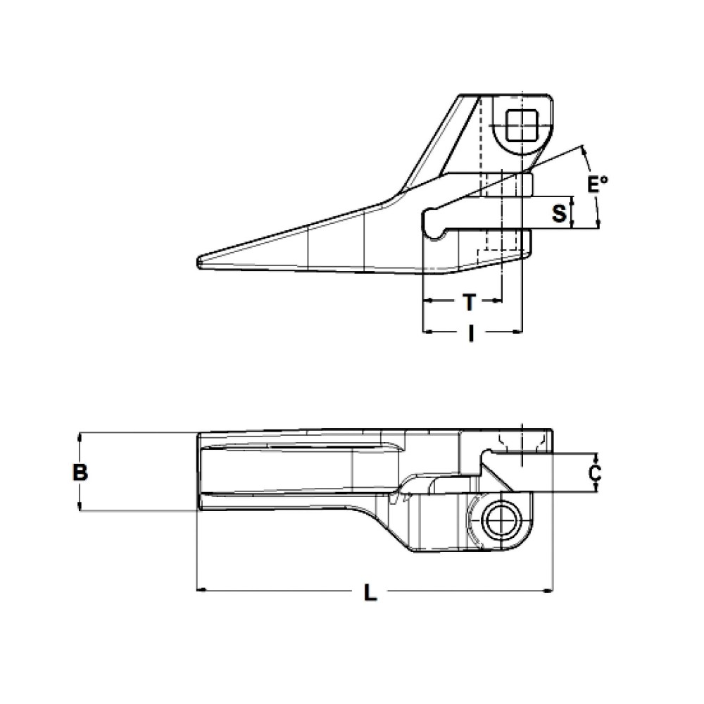 ząb_komatsu_monoblock