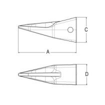 Tiger Long J225 Baggerzahn
