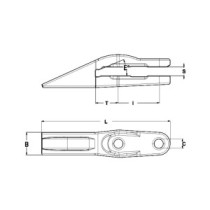 Zahn KOMATSU Monoblock