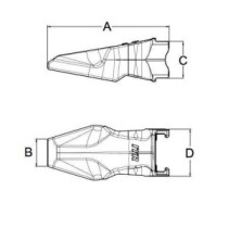 Löffelzahn für ESCO-Lader
