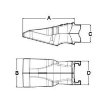 Löffelzahn der Ladegerät ESCO