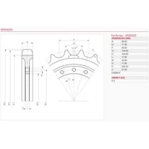 Antriebsrad CATERPILLAR 301.7D 301.4C 1402RD 1404 1502 1503 1703