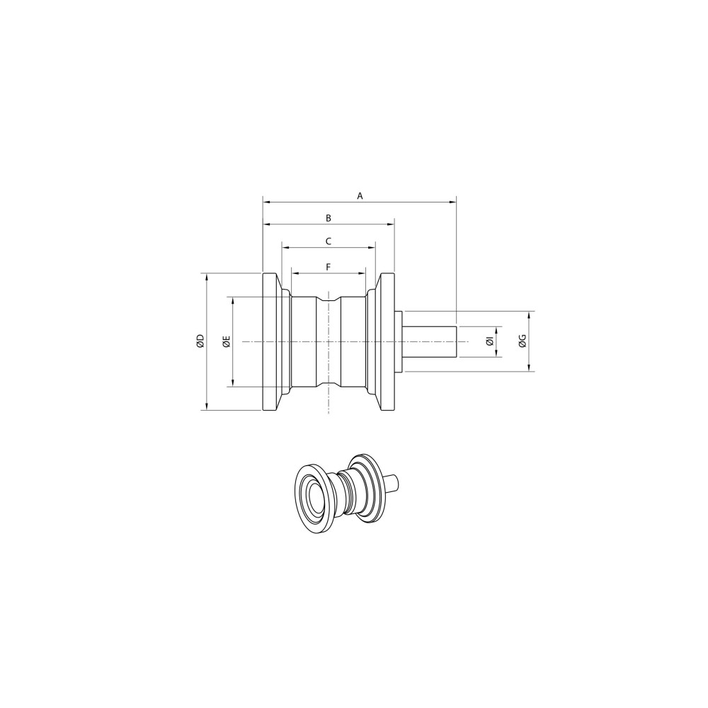 Oberrolle KOMATSU PC10
