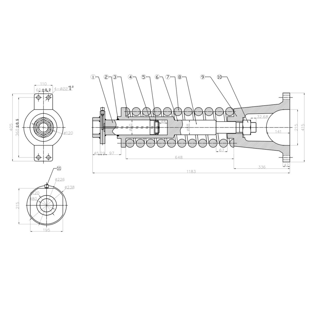 Spanner Kettenspannvorrichtung KOMATSU PC360 10