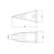 Penetrationszahn Typ J550 für Bagger