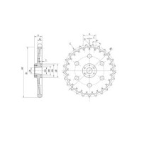 Antriebsrad (Sprocket) MOROOKA MST600