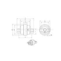 Rolka jezdna HITACHI EX50 URG