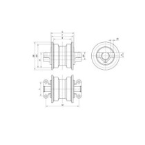 Rolka jezdna HITACHI ZX135US
