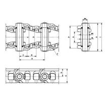 Raupenkette JCB JS240 JS255 JS260