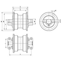 Untere Laufrolle ATLAS TC75 805