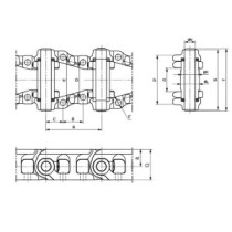 Raupenkette HITACHI EX270 EX300