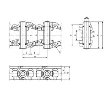Raupenkette CASE 125CKB