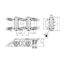 Raupenkette KOMATSU D41