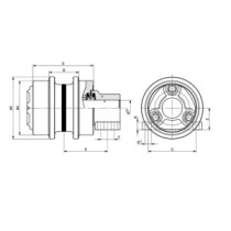 Obere Tragrolle HITACHI ZX210 ZX225 ZX240 ZX250 EX210 EX225