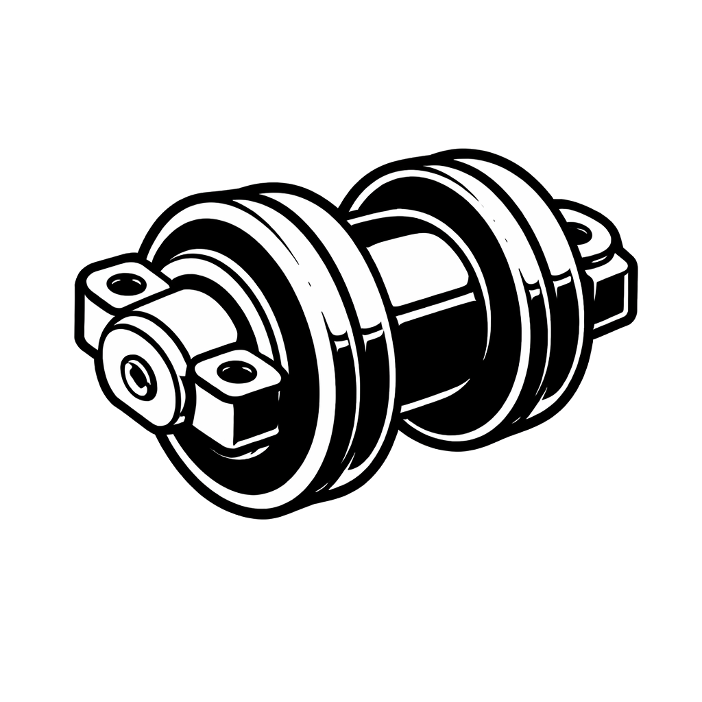 Doppelseitige Laufrollen für Bagger und Planierraupen